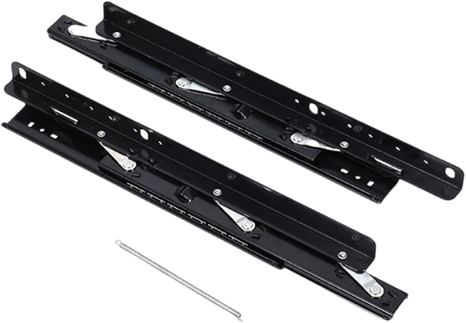 ریل های کشویی با قابلیت باز شدن کامل، ریل کشو کابینت آشپزخانه، ریل کشو سنگین با نصب جانبی، مسیر نامرئی، مقاوم در برابر زنگ زدگی، برای میز تحریر، میز کار، میز ناهار خوری