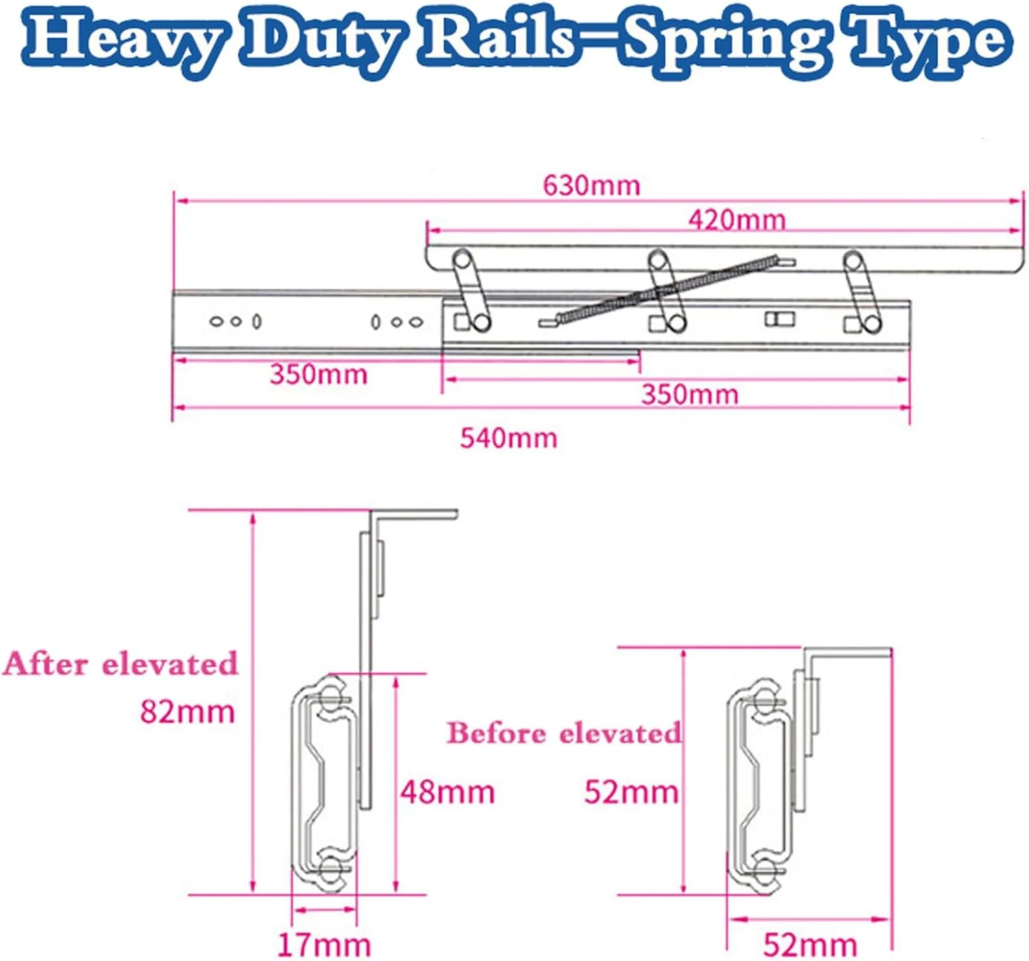 ریل های کشویی با قابلیت باز شدن کامل، ریل کشو کابینت آشپزخانه، ریل کشو سنگین با نصب جانبی، مسیر نامرئی، مقاوم در برابر زنگ زدگی، برای میز تحریر، میز کار، میز ناهار خوری