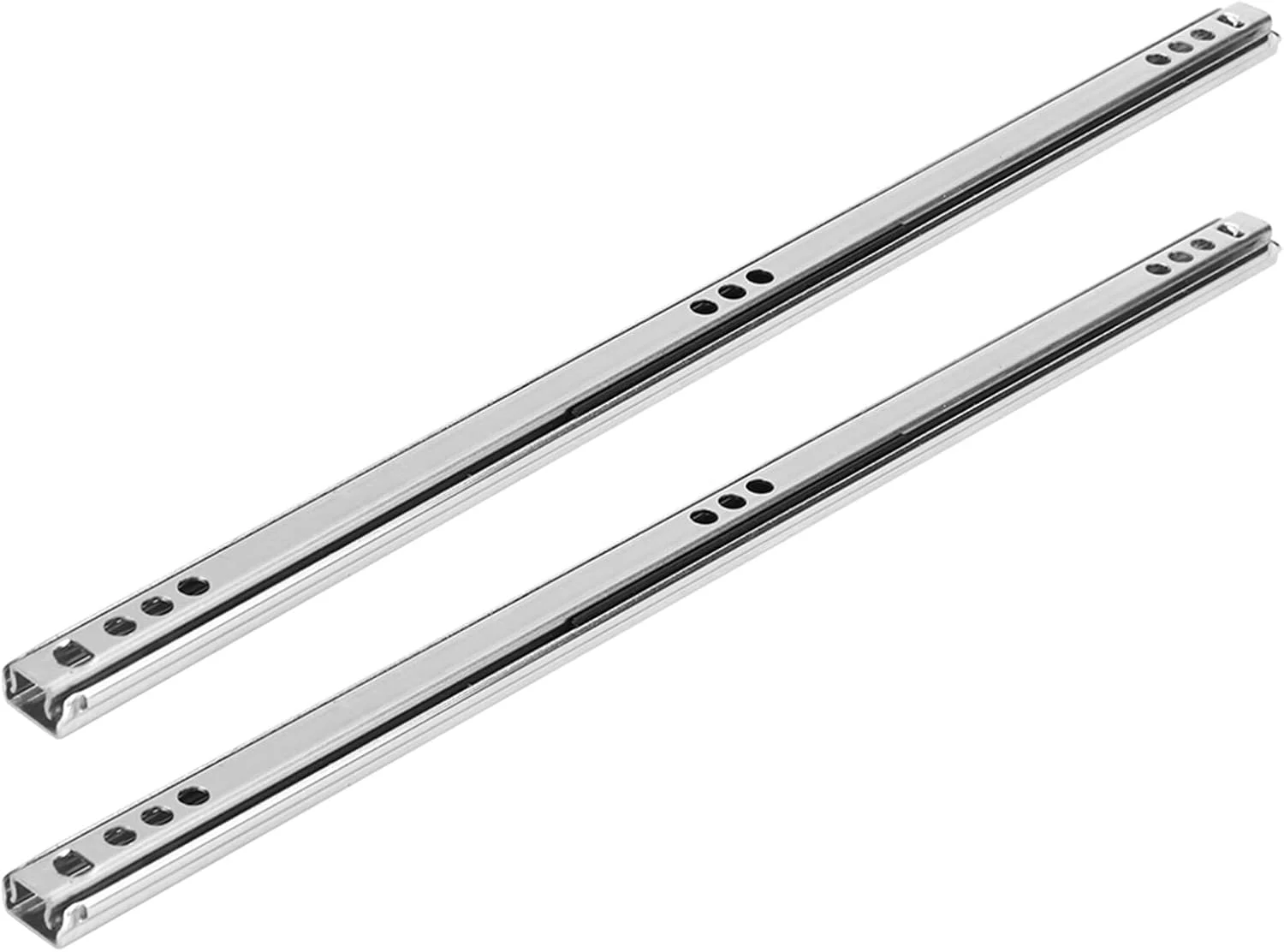 ریل کشویی روان Phefop با بلبرینگ فولادی مقاوم در برابر سایش، 2 عدد در هر مجموعه، مناسب برای کشوهای آزمایشگاهی