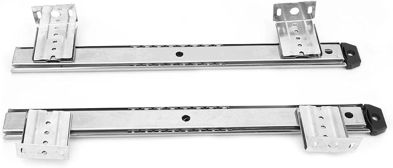 ریل کشویی کیبورد Cryfokt، 35.6 * 3.3 سانتی متر، ایمن و محکم برای بالکن منزل (سفید)