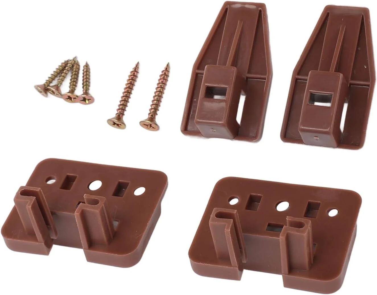 لغزنده و ریل کشو Fockety، بسته 10 عددی قطعات جایگزین پلاستیکی ریل کشو برای کمدها، راهنماهای پلاستیکی با پیچ برای سیستم مبلمان