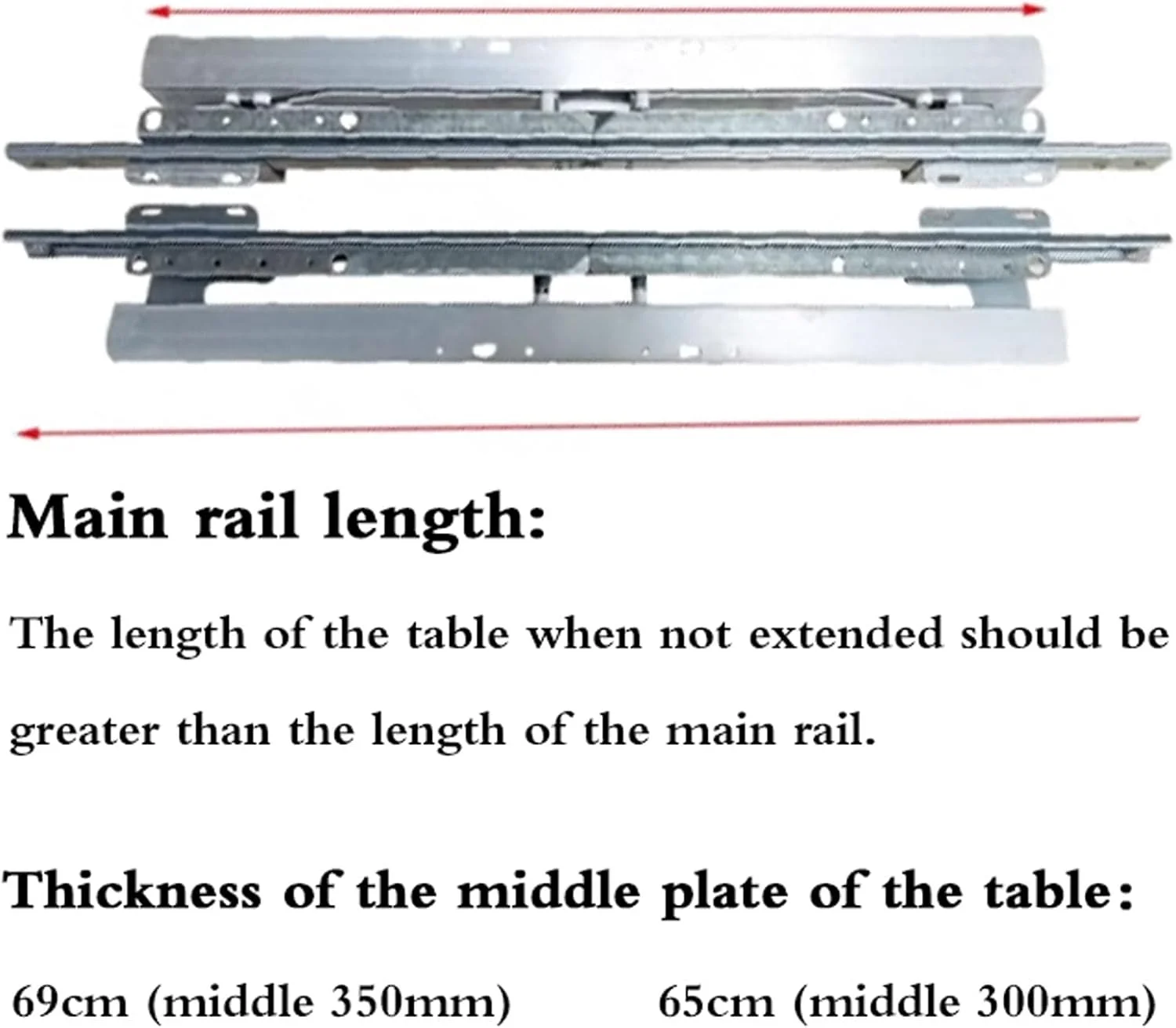 ریل کشویی میز تاشو، راهنمای ریل بلبرینگ، ریل کشویی سنگین وظیفه با نصب جانبی، مقاوم در برابر زنگ زدگی، مناسب برای کابینت آشپزخانه، کمد لباس، قفسه ها