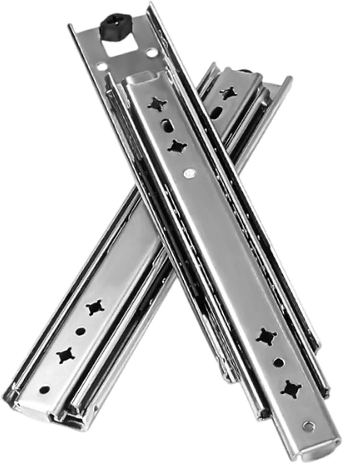 ریل کشویی سنگین، ریل کشویی بازشو فشاری، ریل کشویی کابینت آشپزخانه، بلبرینگ، مقاوم در برابر زنگ زدگی، برای کابینت آشپزخانه، کمد لباس، قفسه، کشو