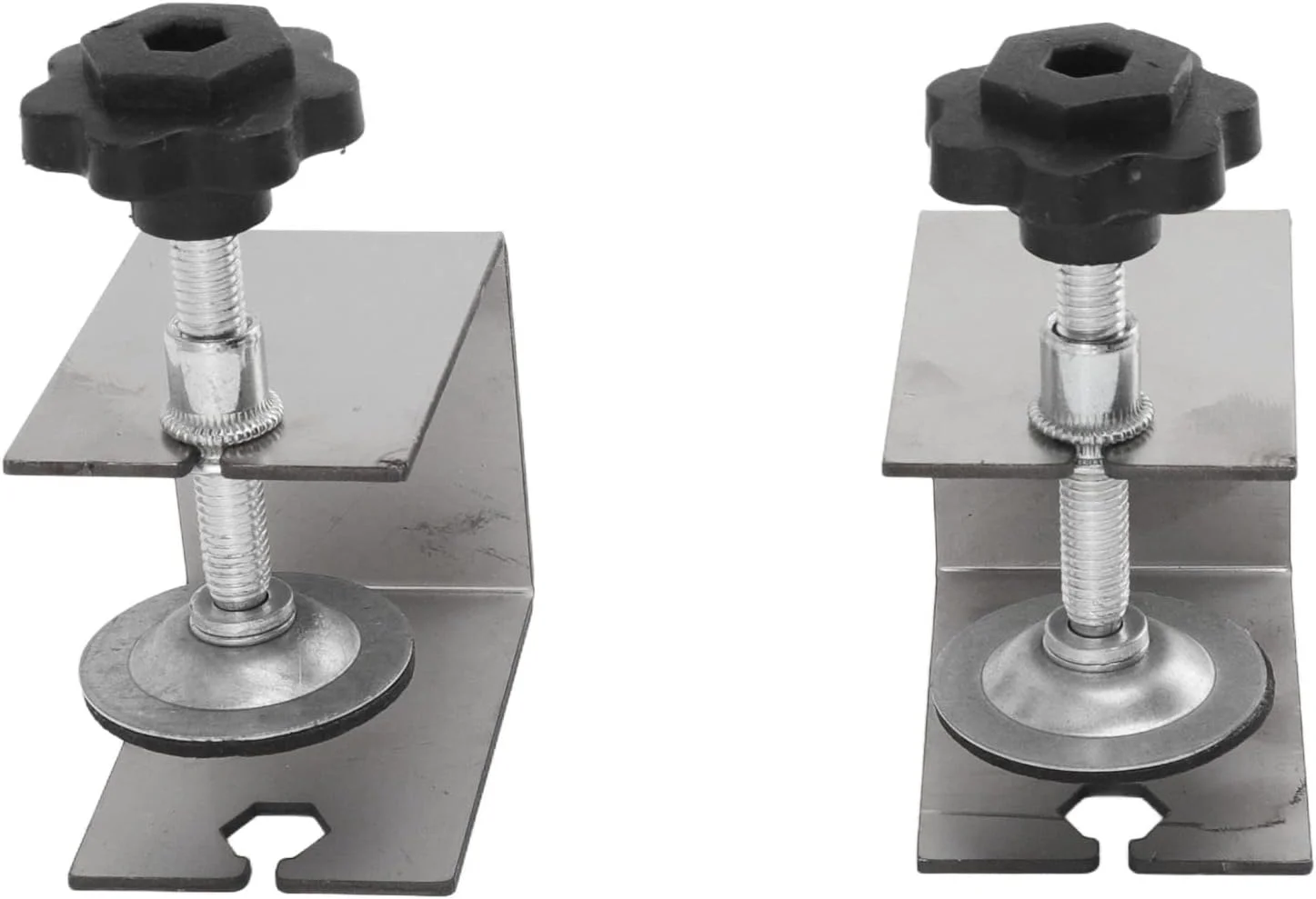 گیره نصب نمای جلوی کشو Depisuta، گیره/نگهدارنده ثابت کننده کشو 2 عددی برای نجاری، سخت افزار کابینت با اسپری الکترواستاتیک فولاد فشرده سرد، جیگ برای دستگیره های درب میز