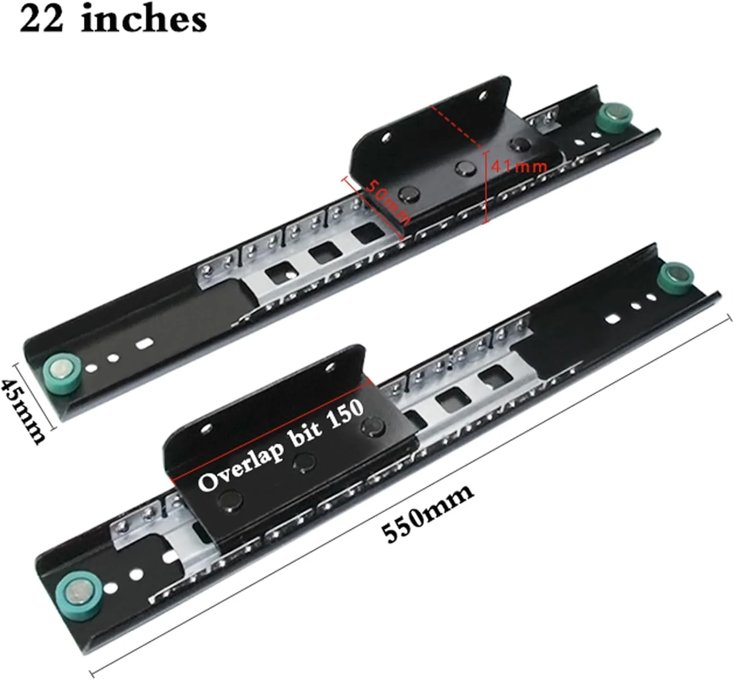 ریل کشویی افزایش طول میز، راهنمای ریلی بلبرینگ، ریل کشویی مخفی آرام بند، بلبرینگ، مقاوم در برابر زنگ زدگی، برای کابینت آشپزخانه، میز کنار تخت، کشوهای اداری ریل کشویی افزایش طول میز، راهنمای ریلی بلبرینگ، ریل کشویی مخفی آرام بند، بلبرینگ، مقاوم در برابر زنگ زدگی، برای کابینت آشپزخانه، میز کنار تخت، کشوهای اداری