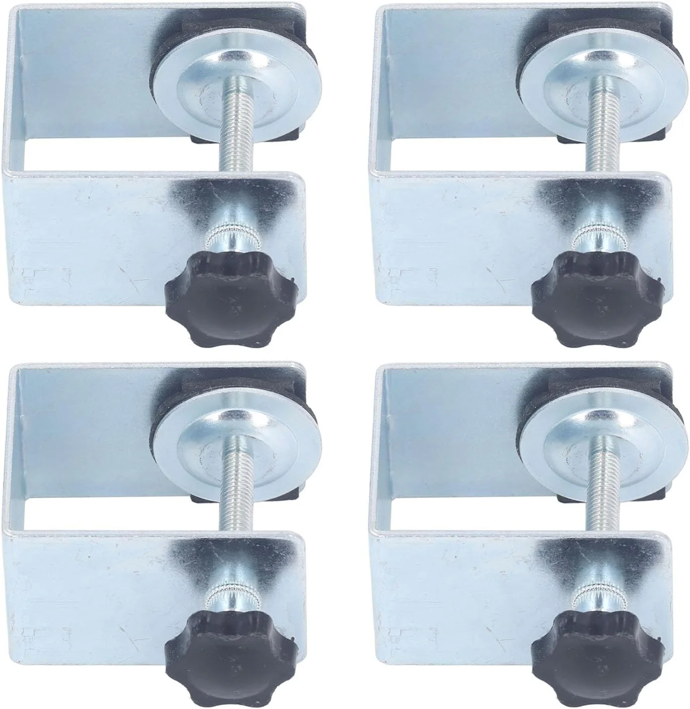 گیره/نگهدارنده ثابت کننده کشو Asixxsix، 4 عددی، سخت افزار کابینت گالوانیزه، جیگ نجاری مبلمان پایدار قابل تنظیم، گیره های نصب جلوی کشو برای نصب میز و میزهای خانگی نجاری