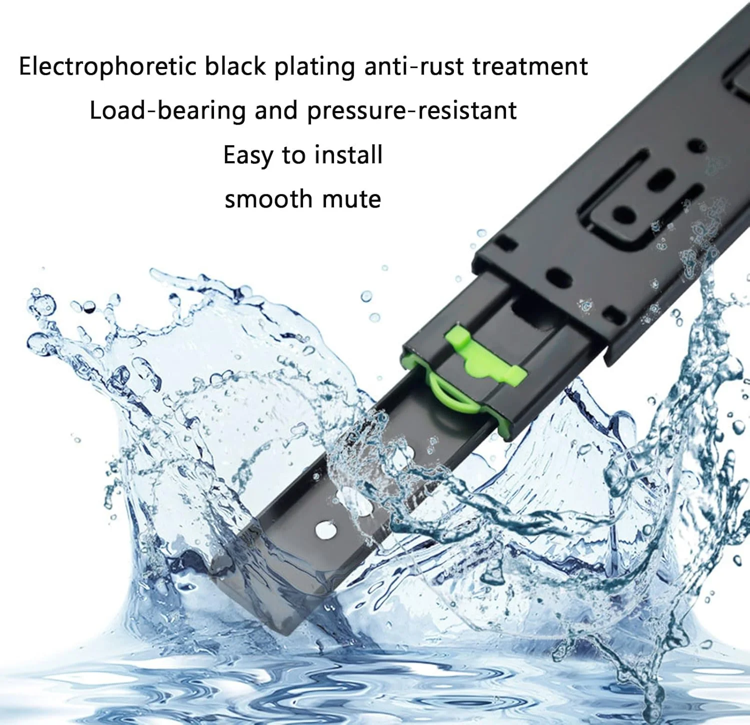 ریل کشویی استیل ضد زنگ با مکانیزم برگشتی و آرام بند، مناسب برای کابینت، کمد و لوازم جانبی مبلمان، 30 سانتی متر ریل کشویی استیل ضد زنگ با مکانیزم برگشتی و آرام بند، مناسب برای کابینت، کمد و لوازم جانبی مبلمان، 30 سانتی متر