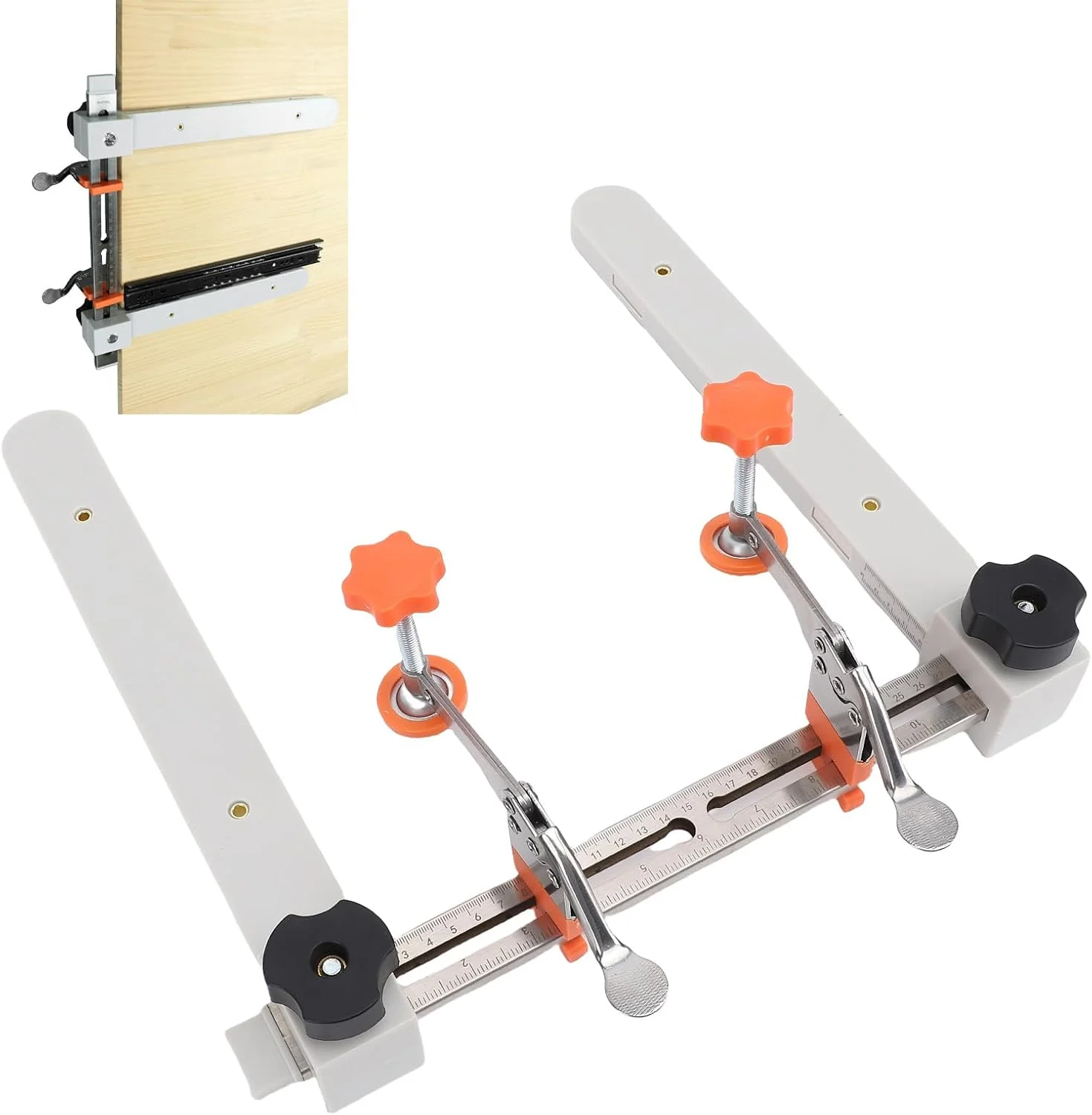 مجموعه ابزار کشویی Jiawu - ابزار نصب سریع و کارآمد برای کشوهای کابینت، ضروری برای بهبود خانه