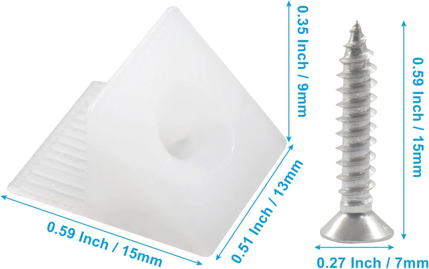 کیت تعمیر کشو Hitefu شامل 120 قطعه، بست های زاویه دار، براکت های پلاستیکی و گوه با پیچ برای تعمیر کشوهای افتاده کمد و مبلمان