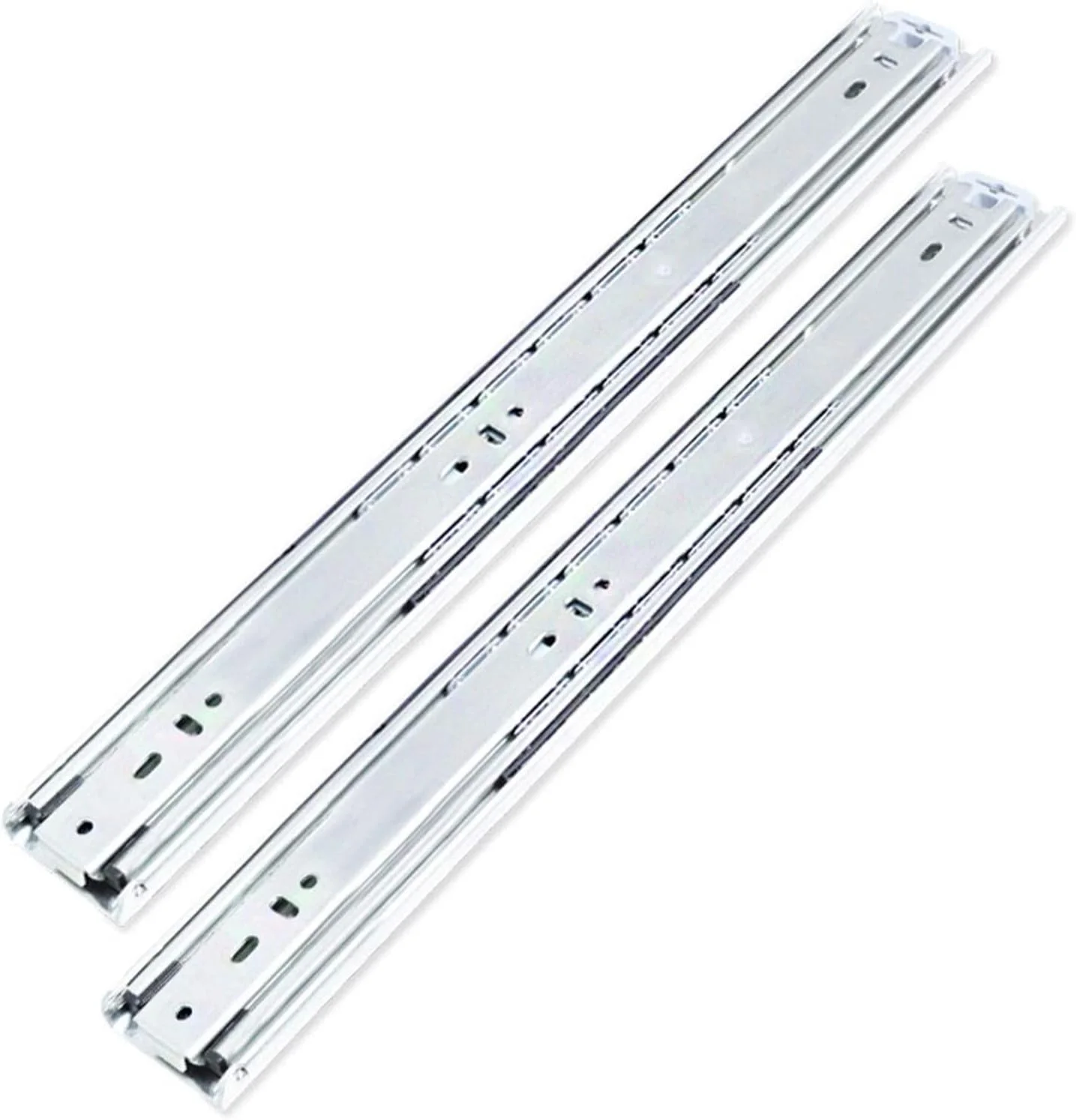 ریل کشو، ریل های سنگین صنعتی، بلبرینگ های خود قفل شونده سه قسمتی، ریل کشو با قابلیت باز شدن کامل، تحمل بار 70 کیلوگرم (سایز: 450 میلی متر / 18 اینچ) ریل کشو، ریل های سنگین صنعتی، بلبرینگ های خود قفل شونده سه قسمتی، ریل کشو با قابلیت باز شدن کامل، تحمل بار 70 کیلوگرم (سایز: 450 میلی متر / 18 اینچ)