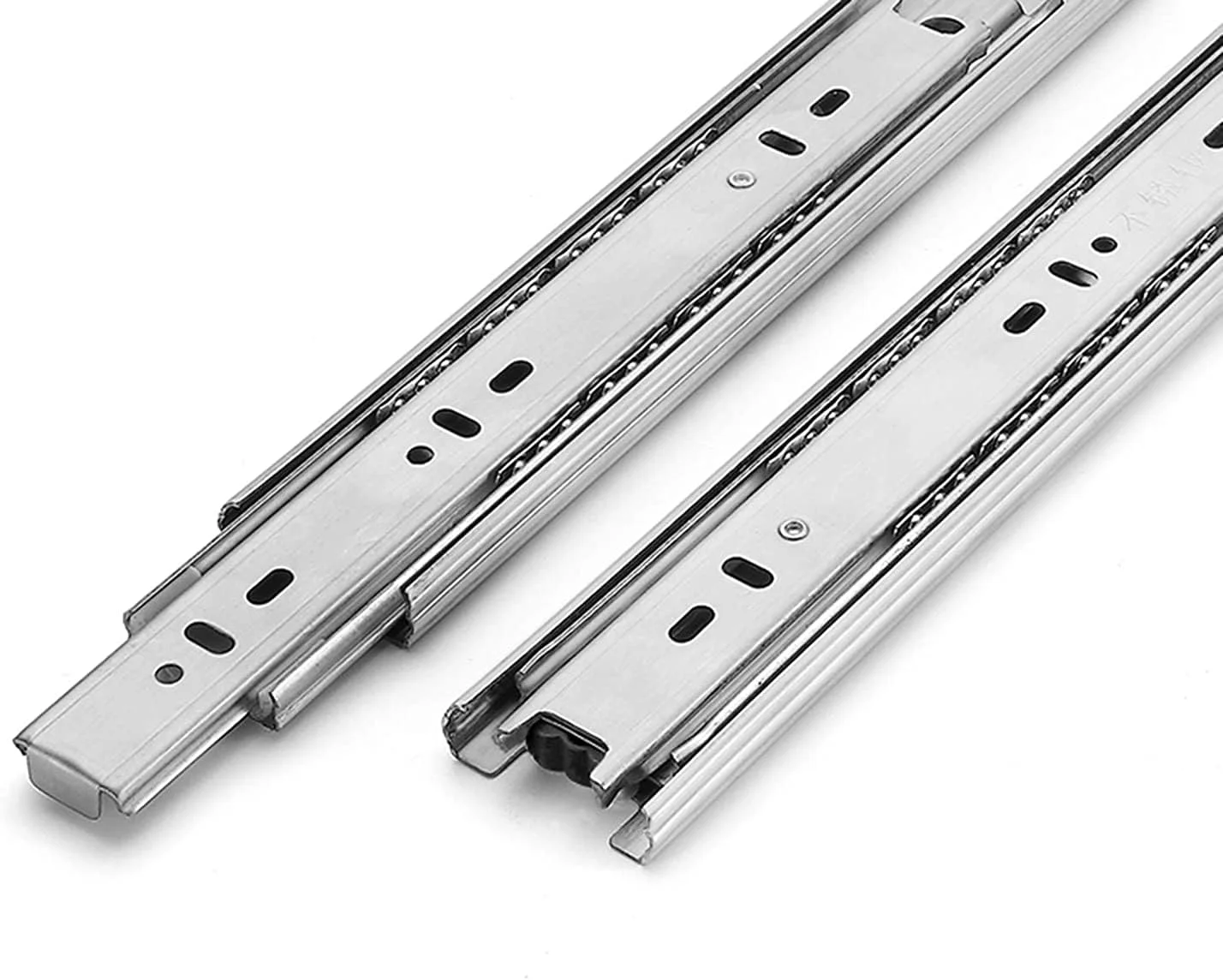 ریل کشویی کشو، فولاد ضد زنگ 304 سنگین، ریل راهنمای برگشتی با پسوند کامل، ریل کشویی کابینت، نصب جانبی میرایی کشویی، تحمل بار 45 کیلوگرم، 1 جفت (2 عدد) (اندازه: 400/16 اینچ) ریل کشویی کشو، فولاد ضد زنگ 304 سنگین، ریل راهنمای برگشتی با پسوند کامل، ریل کشویی کابینت، نصب جانبی میرایی کشویی، تحمل بار 45 کیلوگرم، 1 جفت (2 عدد) (اندازه: 400/16 اینچ)