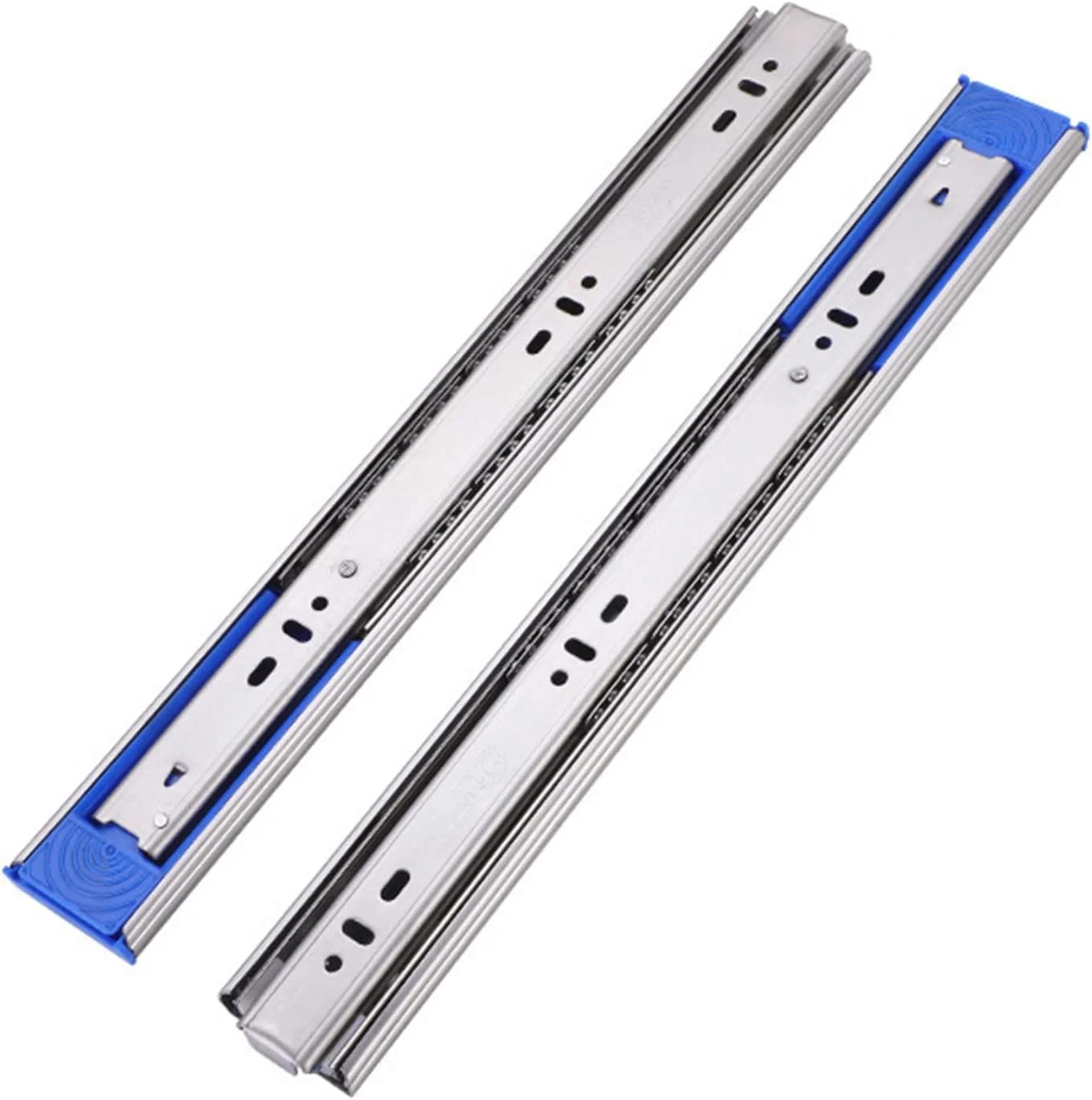 ریل کشویی سه قسمتی استیل ضد زنگ با قابلیت برگشت آرام و روان برای مبلمان، 500 میلی متر ریل کشویی سه قسمتی استیل ضد زنگ با قابلیت برگشت آرام و روان برای مبلمان، 500 میلی متر