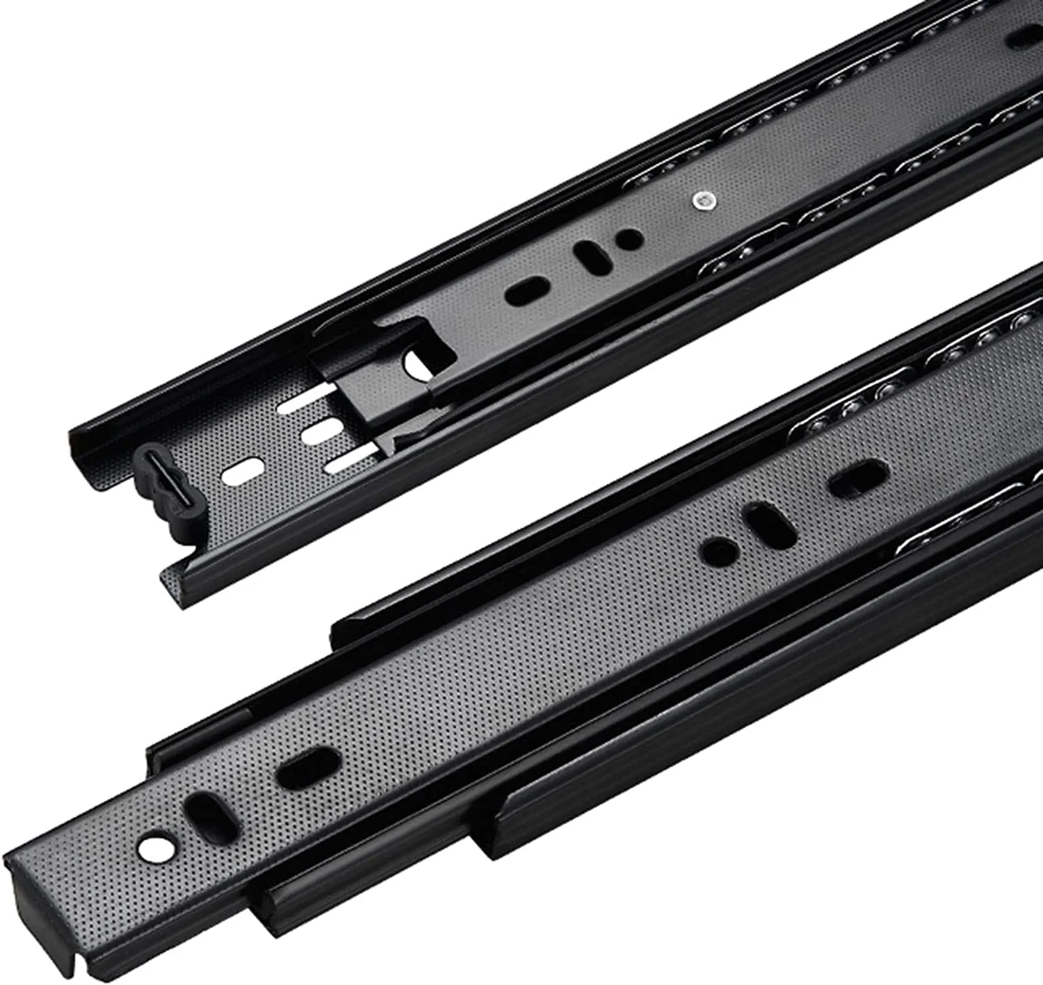 ریل کشو، ریل کشوی ضخیم شده، ریل اسلاید سه قسمتی، اسلاید توپی بی صدای استیل ضد زنگ، ریل بافر میرایی دو قسمتی برای مصارف خانگی، تحمل بار 45 کیلوگرم (1 جفت) (سایز: 350mm/14in) ریل کشو، ریل کشوی ضخیم شده، ریل اسلاید سه قسمتی، اسلاید توپی بی صدای استیل ضد زنگ، ریل بافر میرایی دو قسمتی برای مصارف خانگی، تحمل بار 45 کیلوگرم (1 جفت) (سایز: 350mm/14in)