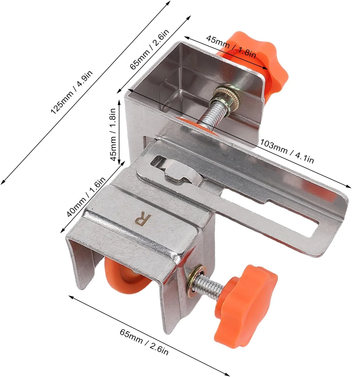 گیره ثابت کننده پنل کشو DEWIN، 2 جفت گیره بزرگ ثابت کننده پنل کشو، جنس استیل ضد زنگ، ابزار نصب کشو با گیره پایدار