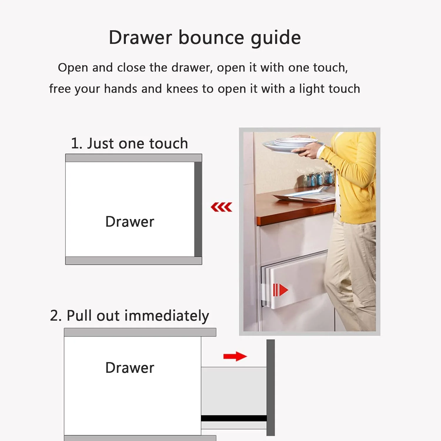 ریل کشویی سه قسمتی استیل ضد زنگ با قابلیت برگشت آرام و روان برای مبلمان، 500 میلی متر