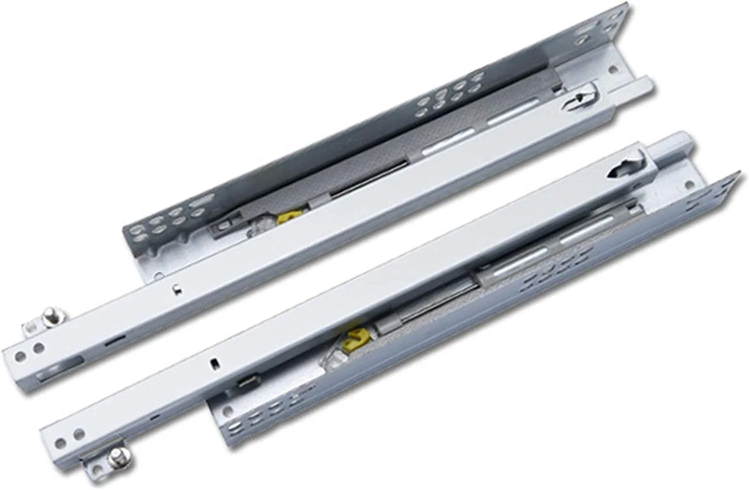 ریل کشویی کشو، ریل راهنمای کشویی مخفی با پشتیبانی کامل از پایین، دو ریل کشویی بافر بی صدا و خود پرایم (اندازه: 450 میلی متر / 18 اینچ) ریل کشویی کشو، ریل راهنمای کشویی مخفی با پشتیبانی کامل از پایین، دو ریل کشویی بافر بی صدا و خود پرایم (اندازه: 450 میلی متر / 18 اینچ)