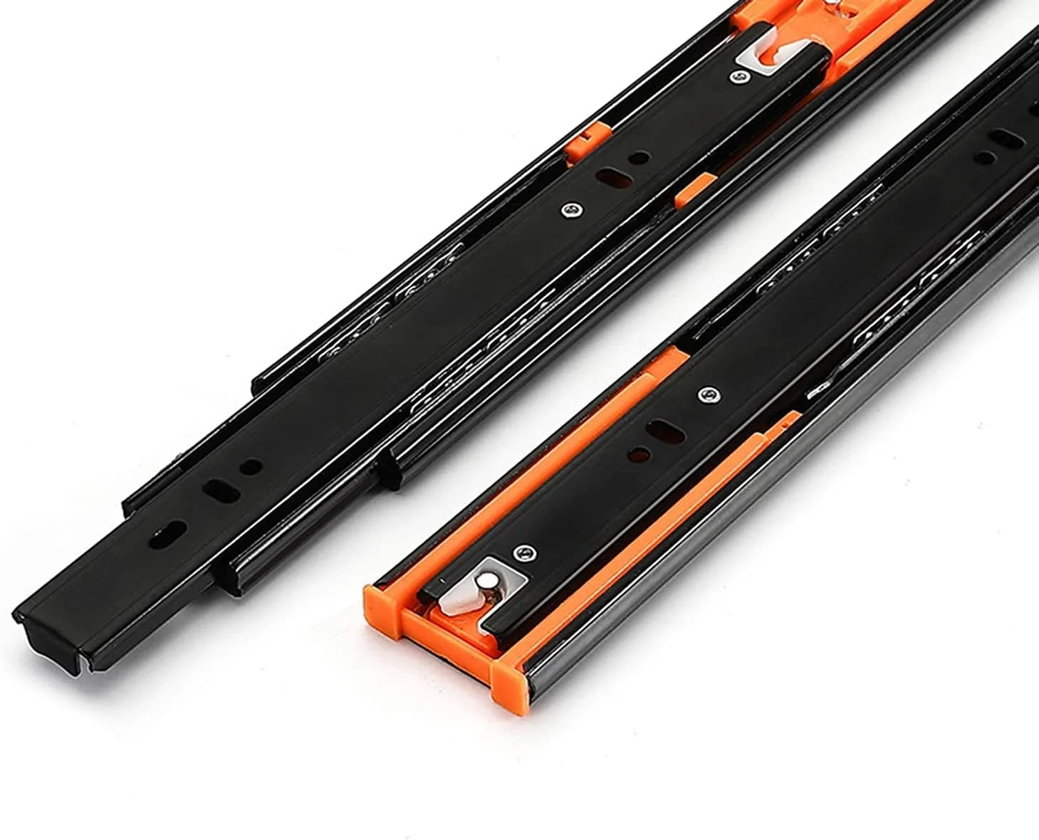 ریل کشو، ریل سه قسمتی کشو استیل 304، ریل راهنمای برگشتی، ریل کشویی کابینت، نصب جانبی میرایی، بلبرینگ کاملاً باز، 1 جفت (2 عدد) (سایز: 250/10 اینچ) ریل کشو، ریل سه قسمتی کشو استیل 304، ریل راهنمای برگشتی، ریل کشویی کابینت، نصب جانبی میرایی، بلبرینگ کاملاً باز، 1 جفت (2 عدد) (سایز: 250/10 اینچ)