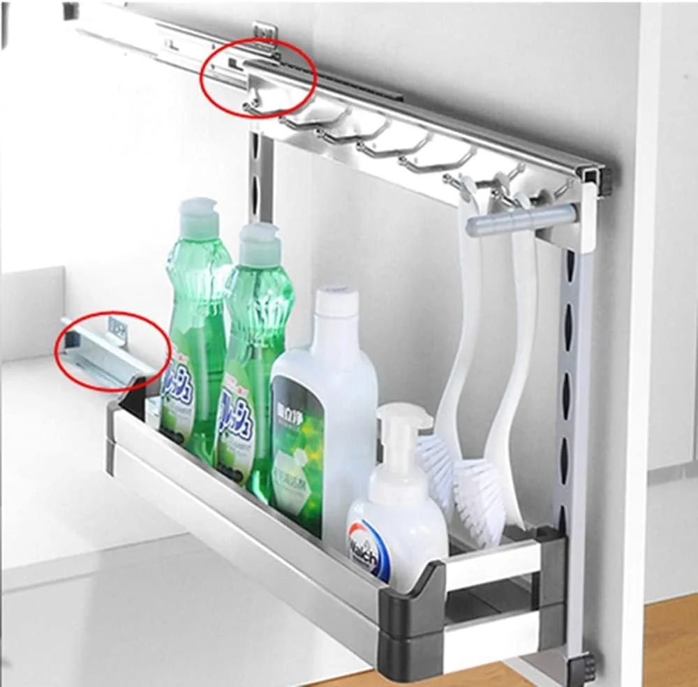 ریل اسلاید، ریل کشو با قابلیت باز شدن کامل، ریل کشو قفسه آشپزخانه، با بالشتک میرایی بی صدا، نصب قابل تنظیم از پایین، تحمل بار 45 کیلوگرم (رنگ: میرایی، اندازه: 400 میلی متر) ریل اسلاید، ریل کشو با قابلیت باز شدن کامل، ریل کشو قفسه آشپزخانه، با بالشتک میرایی بی صدا، نصب قابل تنظیم از پایین، تحمل بار 45 کیلوگرم (رنگ: میرایی، اندازه: 400 میلی متر)