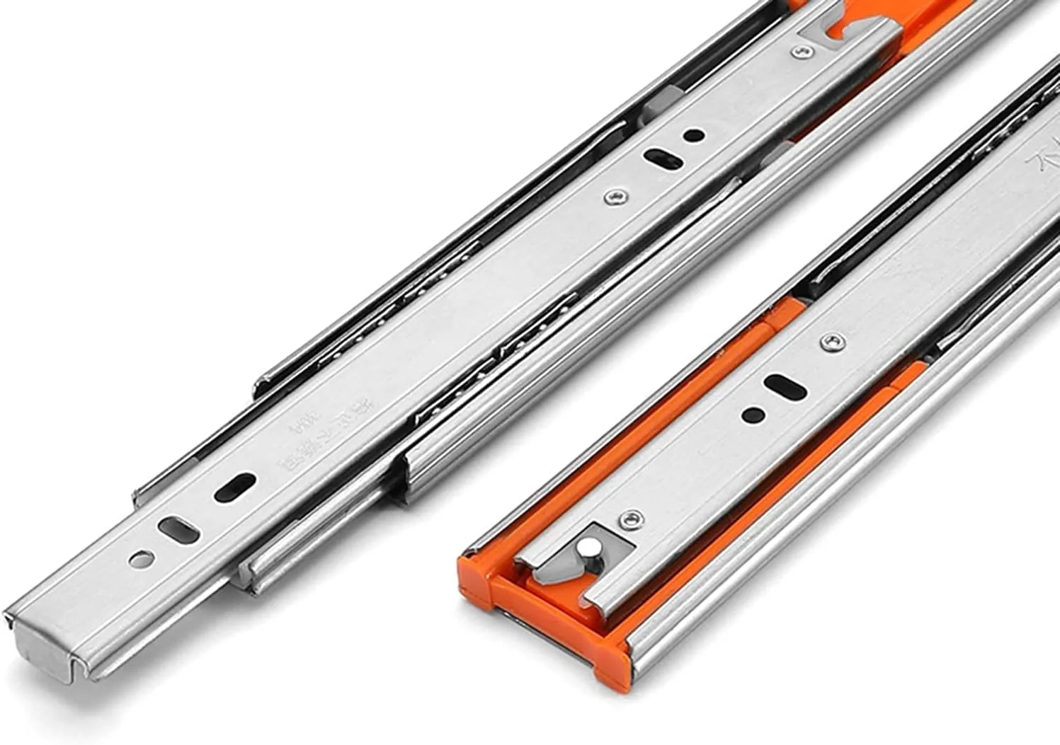 ریل کشو، ریل کشو استیل ضد زنگ 304، ریل های برگشتی سه تایی با قابلیت باز شدن کامل، ریل های کابینت، ریل های کشویی، نصب جانبی میرایی، تحمل بار 45 کیلوگرم، 1 جفت (2 عدد) ریل کشو، ریل کشو استیل ضد زنگ 304، ریل های برگشتی سه تایی با قابلیت باز شدن کامل، ریل های کابینت، ریل های کشویی، نصب جانبی میرایی، تحمل بار 45 کیلوگرم، 1 جفت (2 عدد)