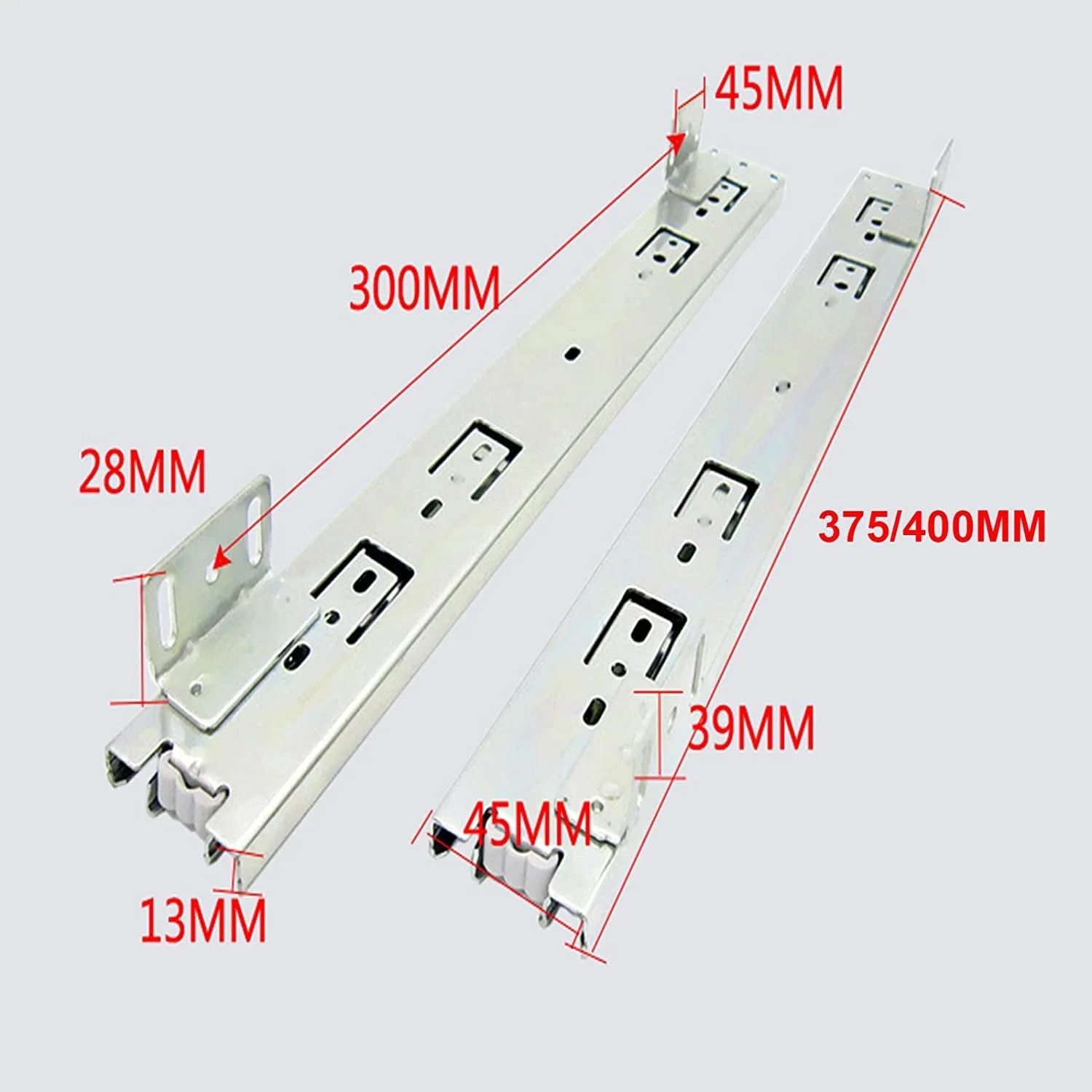 ریل اسلاید، ریل کشو با قابلیت باز شدن کامل، ریل کشو قفسه آشپزخانه، با بالشتک میرایی بی صدا، نصب قابل تنظیم از پایین، تحمل بار 45 کیلوگرم (رنگ: میرایی، اندازه: 400 میلی متر) ریل اسلاید، ریل کشو با قابلیت باز شدن کامل، ریل کشو قفسه آشپزخانه، با بالشتک میرایی بی صدا، نصب قابل تنظیم از پایین، تحمل بار 45 کیلوگرم (رنگ: میرایی، اندازه: 400 میلی متر)