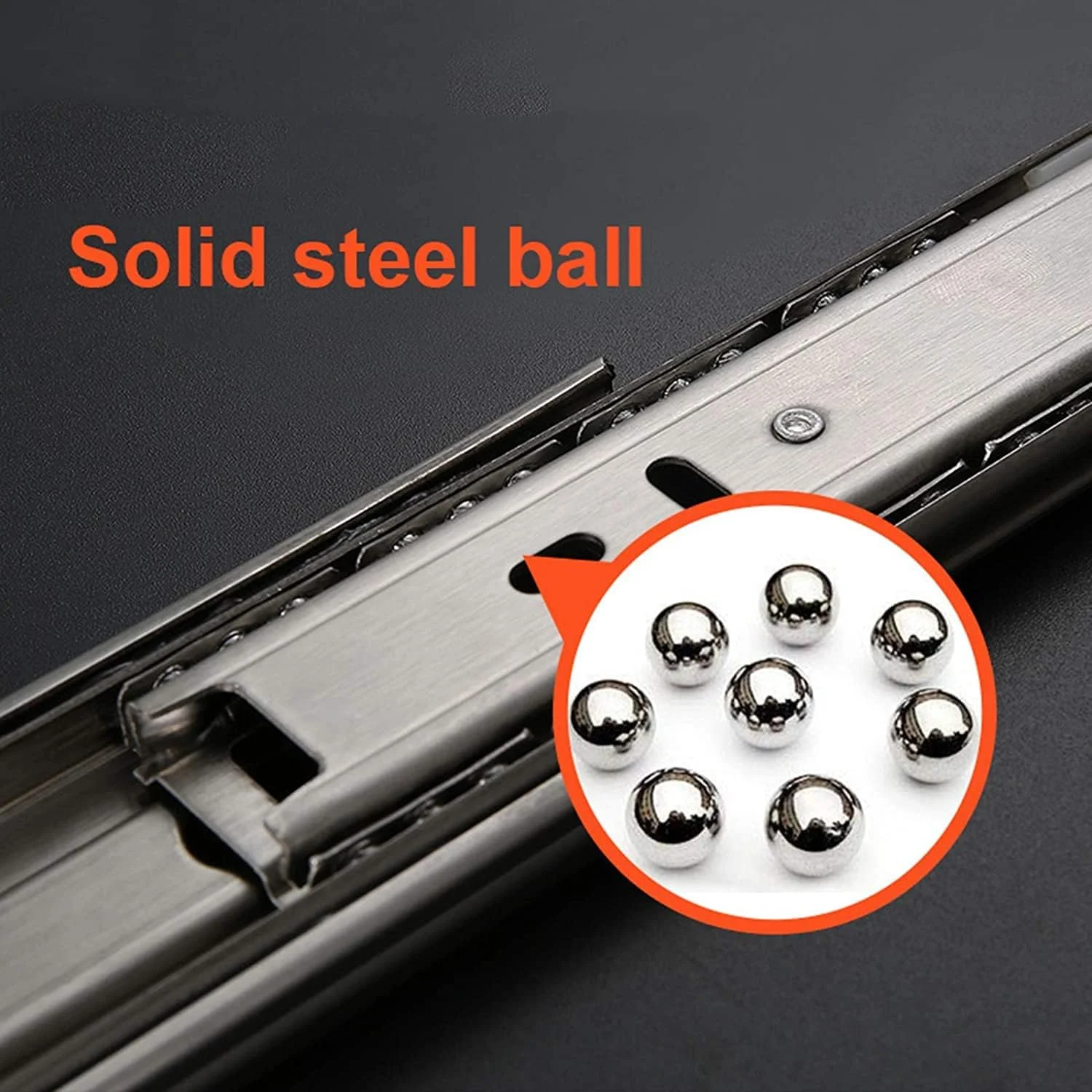 ریل کشو، ریل سه تکه استیل 304 با بلبرینگ و بازشوندگی کامل، ریل راهنمای برگشتی، ریل کشویی کابینت با نصب جانبی، یک جفت 2 عددی (سایز: 400/16 اینچ) ریل کشو، ریل سه تکه استیل 304 با بلبرینگ و بازشوندگی کامل، ریل راهنمای برگشتی، ریل کشویی کابینت با نصب جانبی، یک جفت 2 عددی (سایز: 400/16 اینچ)