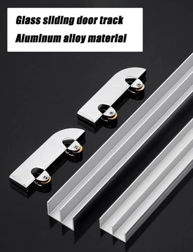 ریل های کشویی ویترین، ریل کشویی ویترین - ریل های آلومینیومی دو کاناله برای درهای اکریلیک/شیشه ای 5-8 میلی متری، راهنمای شیار کوهستانی با غلتک های ضد پرش (200 سانتی متر / 78.7 اینچ) ریل های کشویی ویترین، ریل کشویی ویترین - ریل های آلومینیومی دو کاناله برای درهای اکریلیک/شیشه ای 5-8 میلی متری، راهنمای شیار کوهستانی با غلتک های ضد پرش (200 سانتی متر / 78.7 اینچ)