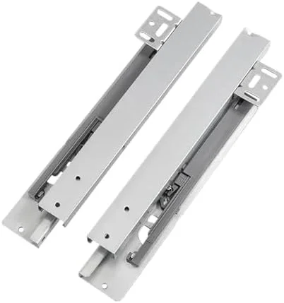 ریل کشویی کابینت، ریل کشویی بی صدا 12 اینچی - بافر میرایی 3 قسمتی نصب شده در پایین برای کابینت ها و مبلمان، سخت افزار مسیر پنهان صاف برای دسترسی آسان و عملکرد بی صدا. ریل کشویی کابینت، ریل کشویی بی صدا 12 اینچی - بافر میرایی 3 قسمتی نصب شده در پایین برای کابینت ها و مبلمان، سخت افزار مسیر پنهان صاف برای دسترسی آسان و عملکرد بی صدا.