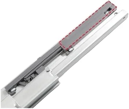 ریل کشویی کابینت، ریل کشویی بی صدا 12 اینچی - بافر میرایی 3 قسمتی نصب شده در پایین برای کابینت ها و مبلمان، سخت افزار مسیر پنهان صاف برای دسترسی آسان و عملکرد بی صدا.