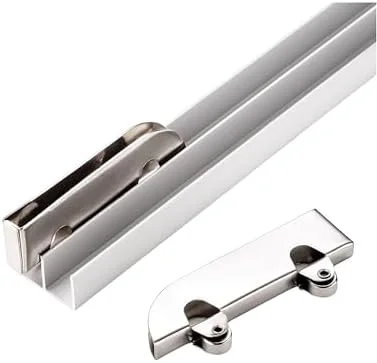 ریل های ویترین، لوازم جانبی چرخ های مسیر آلیاژ آلومینیوم، ریل دوگانه درب کشویی شیشه ای آلیاژ آلومینیوم ضخیم شده 5 میلی متری برای ویترین (130 سانتی متر / 51.2 اینچ) ریل های ویترین، لوازم جانبی چرخ های مسیر آلیاژ آلومینیوم، ریل دوگانه درب کشویی شیشه ای آلیاژ آلومینیوم ضخیم شده 5 میلی متری برای ویترین (130 سانتی متر / 51.2 اینچ)