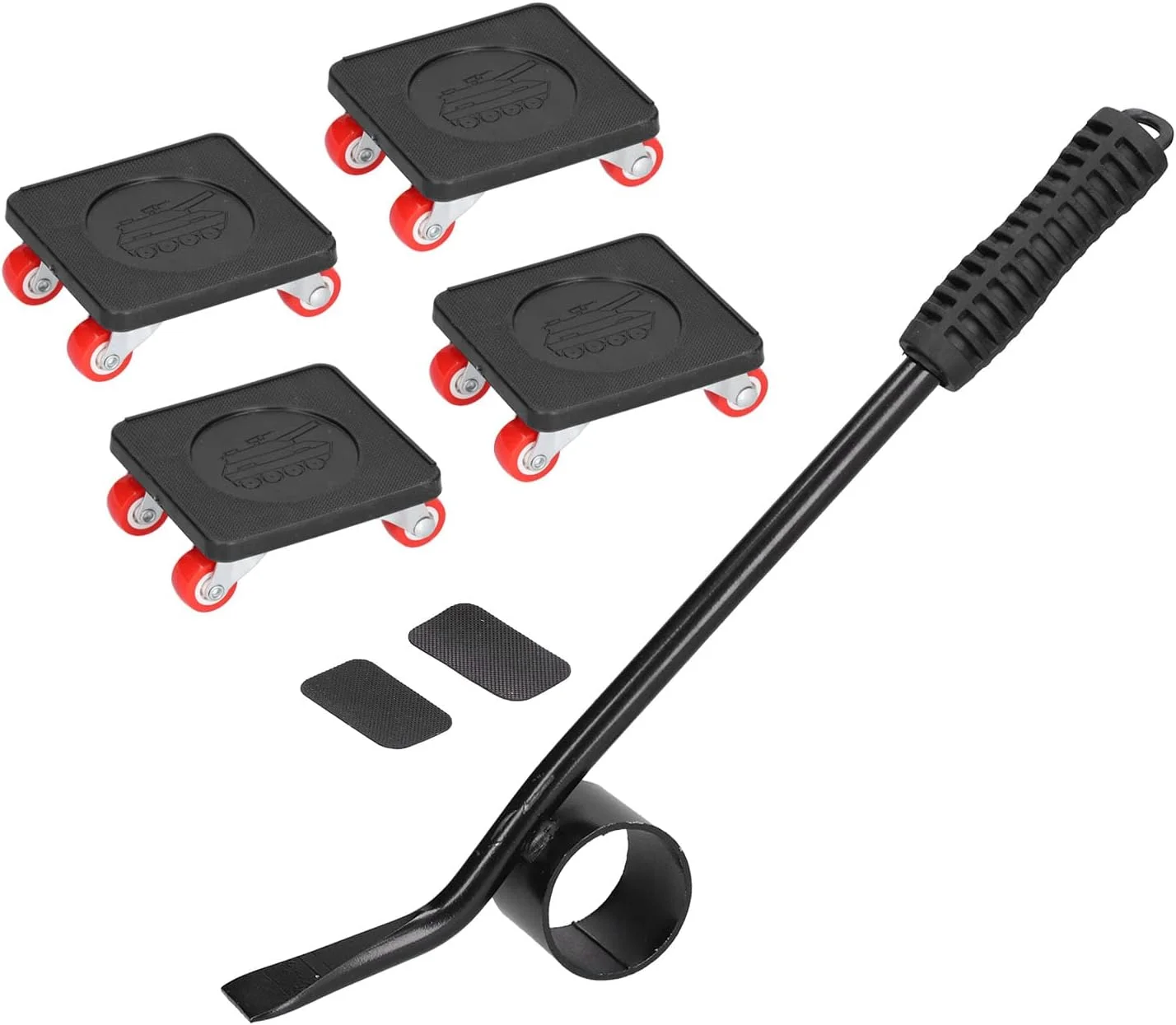 حامل و جابجا کننده اثاثیه سنگین Cryfokt با ظرفیت 800 کیلوگرم، دارای 4 چرخ 360 درجه، پنل استیل ضد زنگ و چرخ های ضد لغزش، شامل اهرم، جابجایی روان اثاثیه حامل و جابجا کننده اثاثیه سنگین Cryfokt با ظرفیت 800 کیلوگرم، دارای 4 چرخ 360 درجه، پنل استیل ضد زنگ و چرخ های ضد لغزش، شامل اهرم، جابجایی روان اثاثیه