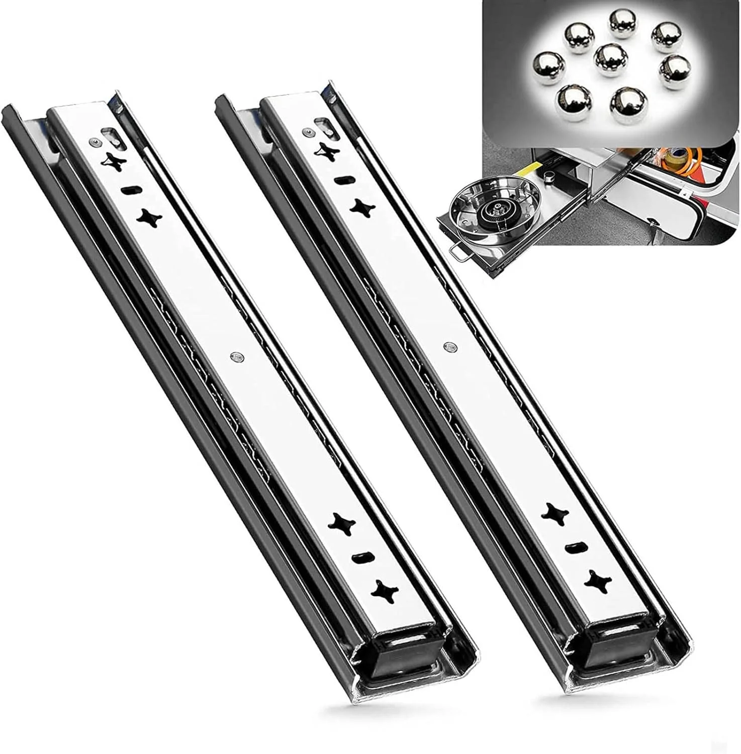 ریل کشو فولادی سرد نورد شده، سه تکه، ریل کشو با خروج کامل، بلبرینگ های بی صدا با مکانیزم بسته شدن نرم، موجود در طول های 10، 12، 14، 16، 18، 20، 22 اینچ (یک رنگ 35 سانتی متر) ریل کشو فولادی سرد نورد شده، سه تکه، ریل کشو با خروج کامل، بلبرینگ های بی صدا با مکانیزم بسته شدن نرم، موجود در طول های 10، 12، 14، 16، 18، 20، 22 اینچ (یک رنگ 35 سانتی متر)