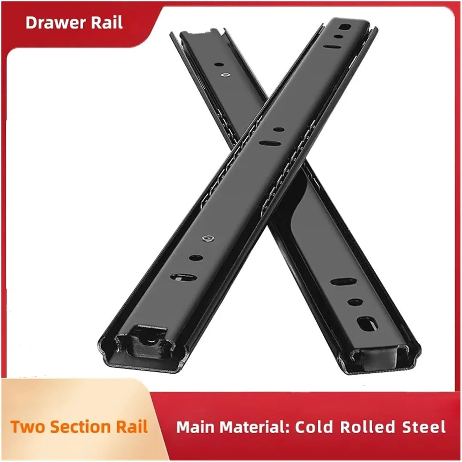 ریل کشو فولادی نورد سرد 10 تا 20 اینچ، ریل کشویی دو قسمتی برای کابینت، یراق آلات مبلمان، Dg205 20 اینچ (Dg205 10 اینچ) ریل کشو فولادی نورد سرد 10 تا 20 اینچ، ریل کشویی دو قسمتی برای کابینت، یراق آلات مبلمان، Dg205 20 اینچ (Dg205 10 اینچ)