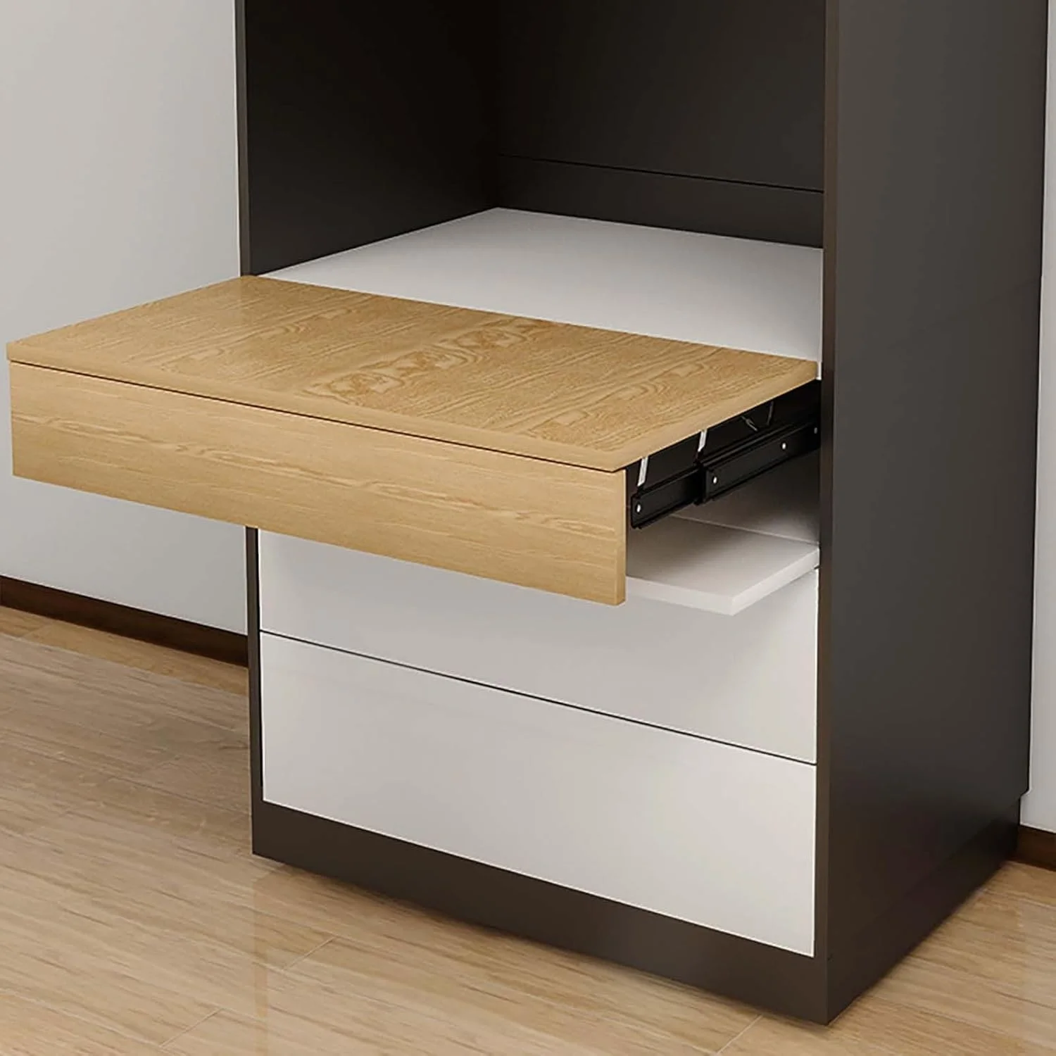 یک جفت ریل کشو میز بالابر، ریل کشو مخفی آرام بند، ریل کشو سنگین با نصب جانبی و بازشوندگی کامل، فولاد نورد سرد ضخیم شده برای میز ناهارخوری، میز تحریر 32 سانتی متر / 12.6 اینچ یک جفت ریل کشو میز بالابر، ریل کشو مخفی آرام بند، ریل کشو سنگین با نصب جانبی و بازشوندگی کامل، فولاد نورد سرد ضخیم شده برای میز ناهارخوری، میز تحریر 32 سانتی متر / 12.6 اینچ