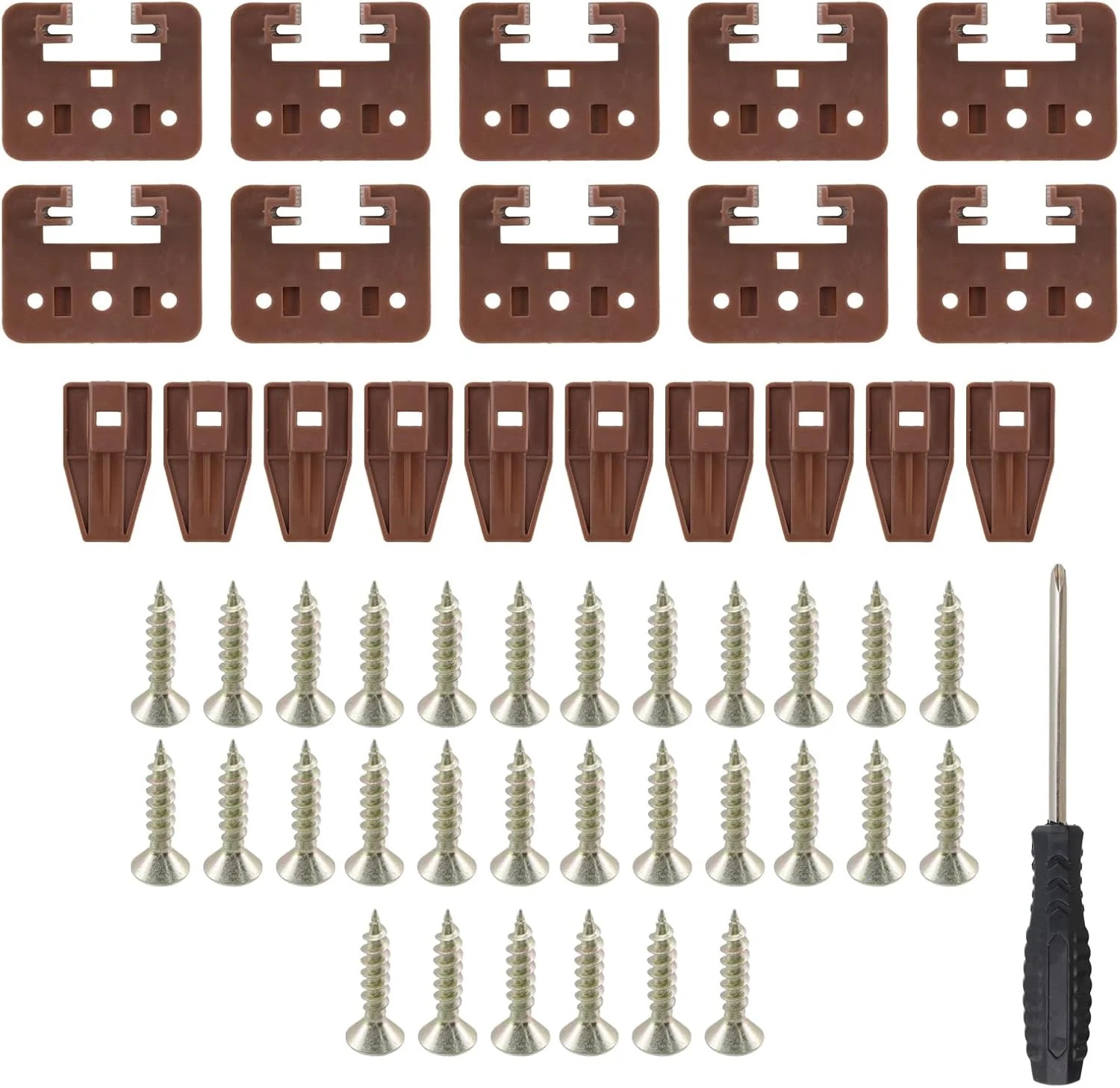 ریل و راهنمای کشو Chinflly، ریل های کشویی پلاستیکی جایگزین برای کشوهای نصب شده در مرکز کمد و میز کنار تخت، مجموعه های 10 تایی ریل و راهنمای کشو Chinflly، ریل های کشویی پلاستیکی جایگزین برای کشوهای نصب شده در مرکز کمد و میز کنار تخت، مجموعه های 10 تایی