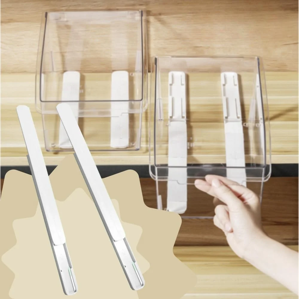 4 عدد لغزنده چسبی کابینت، ریل کشویی پلاستیکی خود چسب سفید رنگ به طول 10.4 اینچ، ریل کشویی بی صدا برای سبدها، کشوها، جعبه ها، کابینت پرونده و سطل زباله 4 عدد لغزنده چسبی کابینت، ریل کشویی پلاستیکی خود چسب سفید رنگ به طول 10.4 اینچ، ریل کشویی بی صدا برای سبدها، کشوها، جعبه ها، کابینت پرونده و سطل زباله