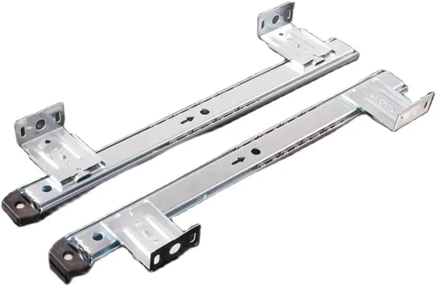 ریل کشویی صفحه کلید میز کامپیوتر، مدل جرثقیل بالابر با 2 ریل راهنما، عرض 27 سانتی متر، نقره ای (سفید اکستندد) ریل کشویی صفحه کلید میز کامپیوتر، مدل جرثقیل بالابر با 2 ریل راهنما، عرض 27 سانتی متر، نقره ای (سفید اکستندد)