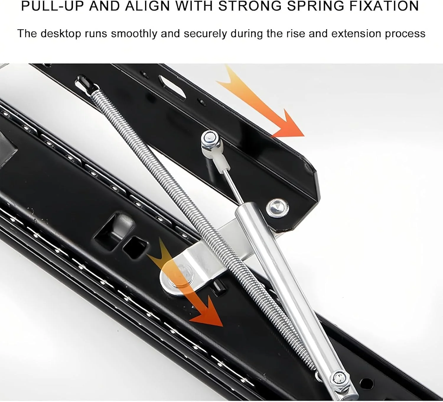 ریل کشویی مخفی آرام بند، ریل های جانبی سنگین برای عملکرد روان در میزهای غذاخوری و میز تحریر