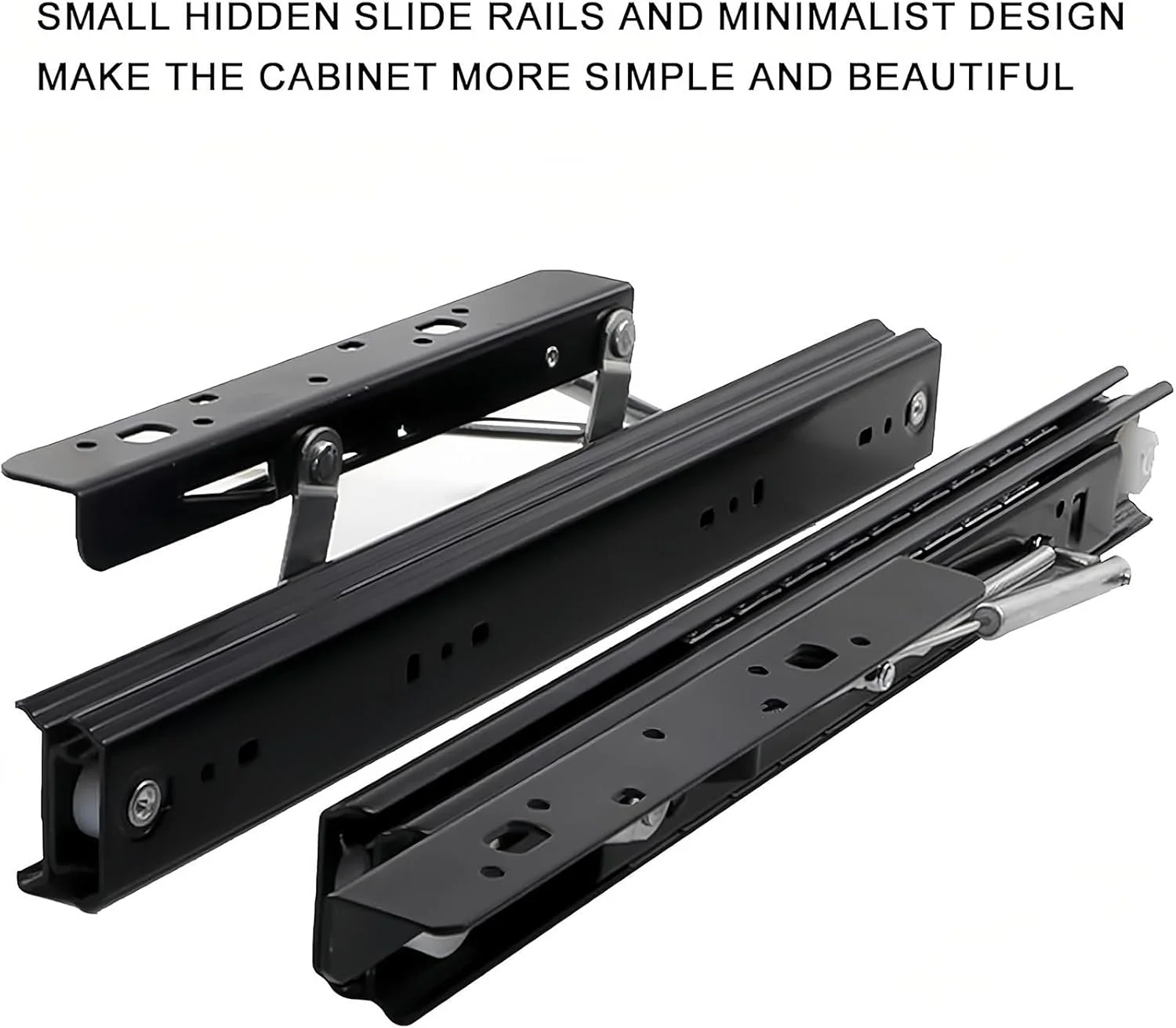 ریل کشویی مخفی آرام بند، ریل های جانبی سنگین برای عملکرد روان در میزهای غذاخوری و میز تحریر