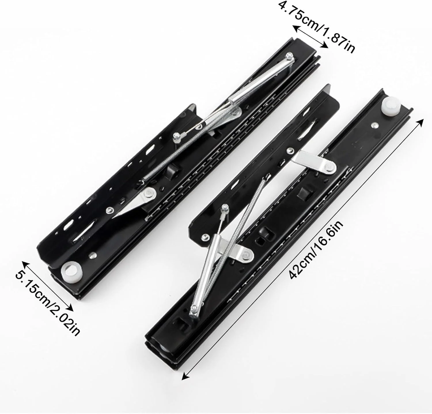 ریل کشویی مخفی تلسکوپی سنگین 42 سانتی متری، نصب جانبی، مشکی، فولاد نورد سرد، ایده آل برای میزهای بالابر، عملکرد روان، طراحی بادوام ریل کشویی مخفی تلسکوپی سنگین 42 سانتی متری، نصب جانبی، مشکی، فولاد نورد سرد، ایده آل برای میزهای بالابر، عملکرد روان، طراحی بادوام