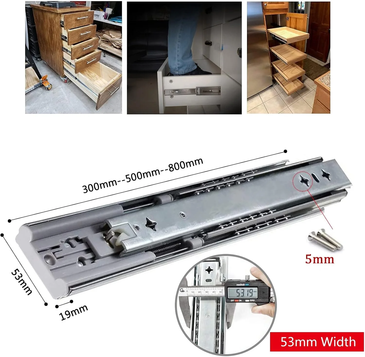 ریل کشو کابینت 30 تا 80 سانتی متری با مکانیزم آرام بند - ریل کشویی بلبرینگ سنگین - حرکت نرم و روان، بسته شدن آهسته، جداشدنی، ریل تلسکوپی فلزی ریل کشو کابینت 30 تا 80 سانتی متری با مکانیزم آرام بند - ریل کشویی بلبرینگ سنگین - حرکت نرم و روان، بسته شدن آهسته، جداشدنی، ریل تلسکوپی فلزی