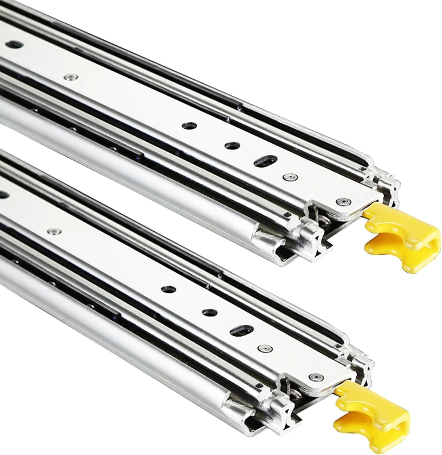 ریل کشویی سنگین 100 تا 200 سانتیمتری با قفل، ریل سختافزاری بلبرینگ، ریل کشویی سه قسمتی با باز شدن کامل، صدای کم، ظرفیت 220 کیلوگرم (150 سانتیمتر) ریل کشویی سنگین 100 تا 200 سانتیمتری با قفل، ریل سختافزاری بلبرینگ، ریل کشویی سه قسمتی با باز شدن کامل، صدای کم، ظرفیت 220 کیلوگرم (150 سانتیمتر)