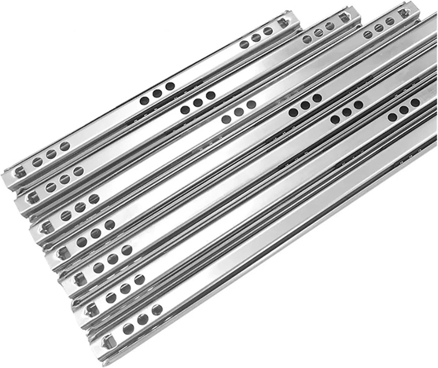 دو عدد ریل کشو بلبرینگی 8 تا 20 اینچ، ریل اثاثیه، ریل استیل بلبرینگ، مناسب برای کشو کیبورد، کابینت و کمد (214 میلی متر) دو عدد ریل کشو بلبرینگی 8 تا 20 اینچ، ریل اثاثیه، ریل استیل بلبرینگ، مناسب برای کشو کیبورد، کابینت و کمد (214 میلی متر)