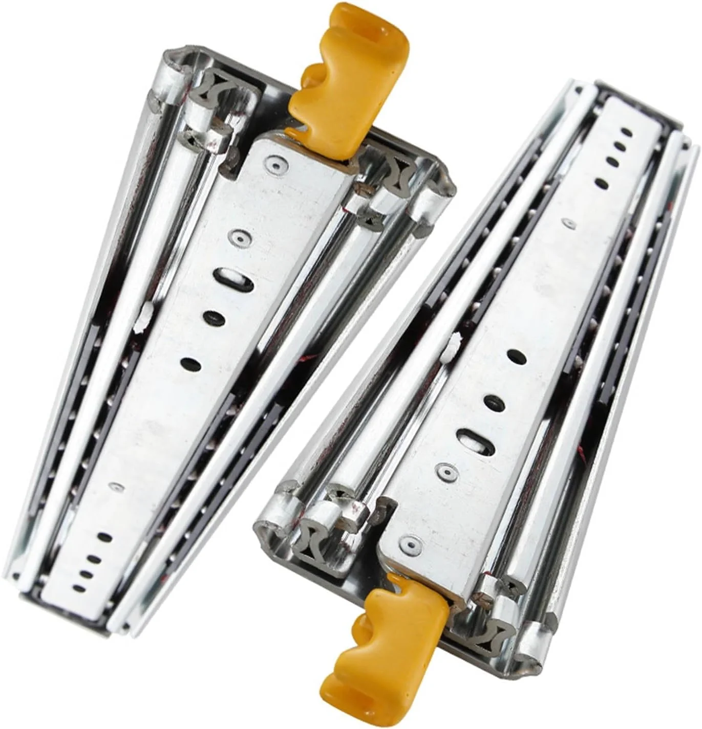 یک جفت ریل کشو فوق سنگین با قفل، بلبرینگ فلزی و ریل کشو با باز شدن کامل، ریل و لغزنده کشو 3 قسمتی با ظرفیت بار 220 کیلوگرم (170 سانتی متر) یک جفت ریل کشو فوق سنگین با قفل، بلبرینگ فلزی و ریل کشو با باز شدن کامل، ریل و لغزنده کشو 3 قسمتی با ظرفیت بار 220 کیلوگرم (170 سانتی متر)