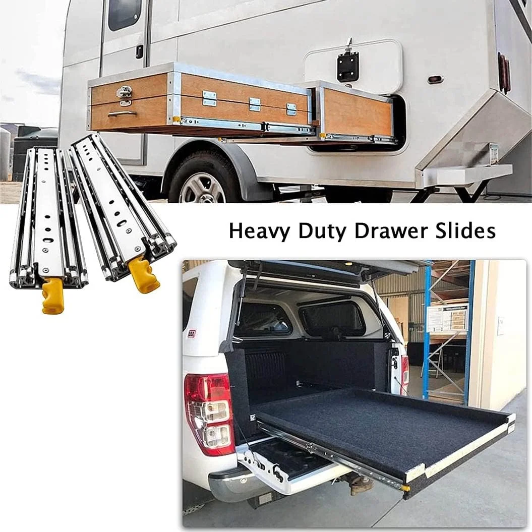 ریل کشویی فلزی فوق سنگین، بلبرینگ قفلدار، مسیرها و ریلهای کشویی 3 قسمتی 40-80 اینچی، ظرفیت بار 180 کیلوگرم، 1 جفت (120 سانتیمتر(48 اینچ)) ریل کشویی فلزی فوق سنگین، بلبرینگ قفلدار، مسیرها و ریلهای کشویی 3 قسمتی 40-80 اینچی، ظرفیت بار 180 کیلوگرم، 1 جفت (120 سانتیمتر(48 اینچ))