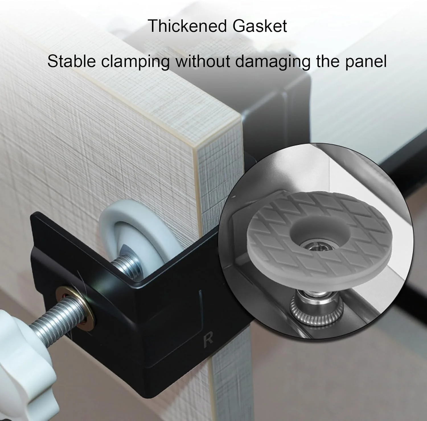 گیره های نصب نمای جلوی کشو Asixxsix، بسته 2 عددی، گیره های محکم و قابل تنظیم برای پنل های 10-30 میلی متری، ابزار تراز دقیق برای نصب سریع و آسان نمای جلوی کشو