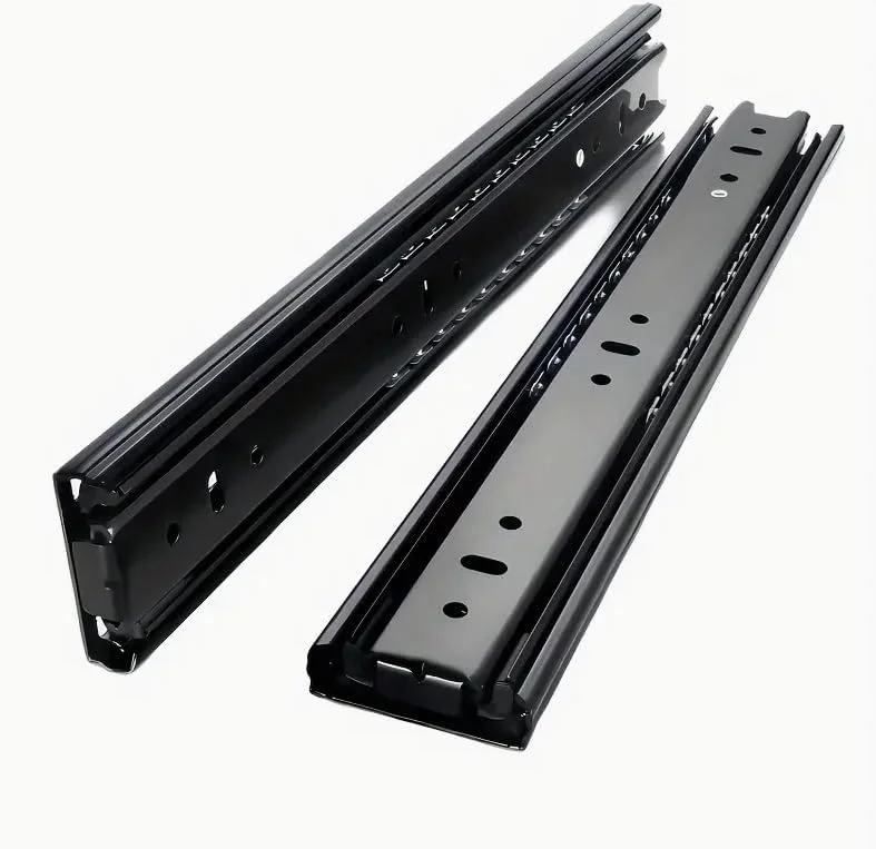 ریل کشویی بلبرینگی کابینت - ریل فلزی سنگین برای حرکت روان و بی صدا کشو، ظرفیت بار بادوام، ایده آل برای کابینت ها، کمدها و مبلمان (10 اینچ)