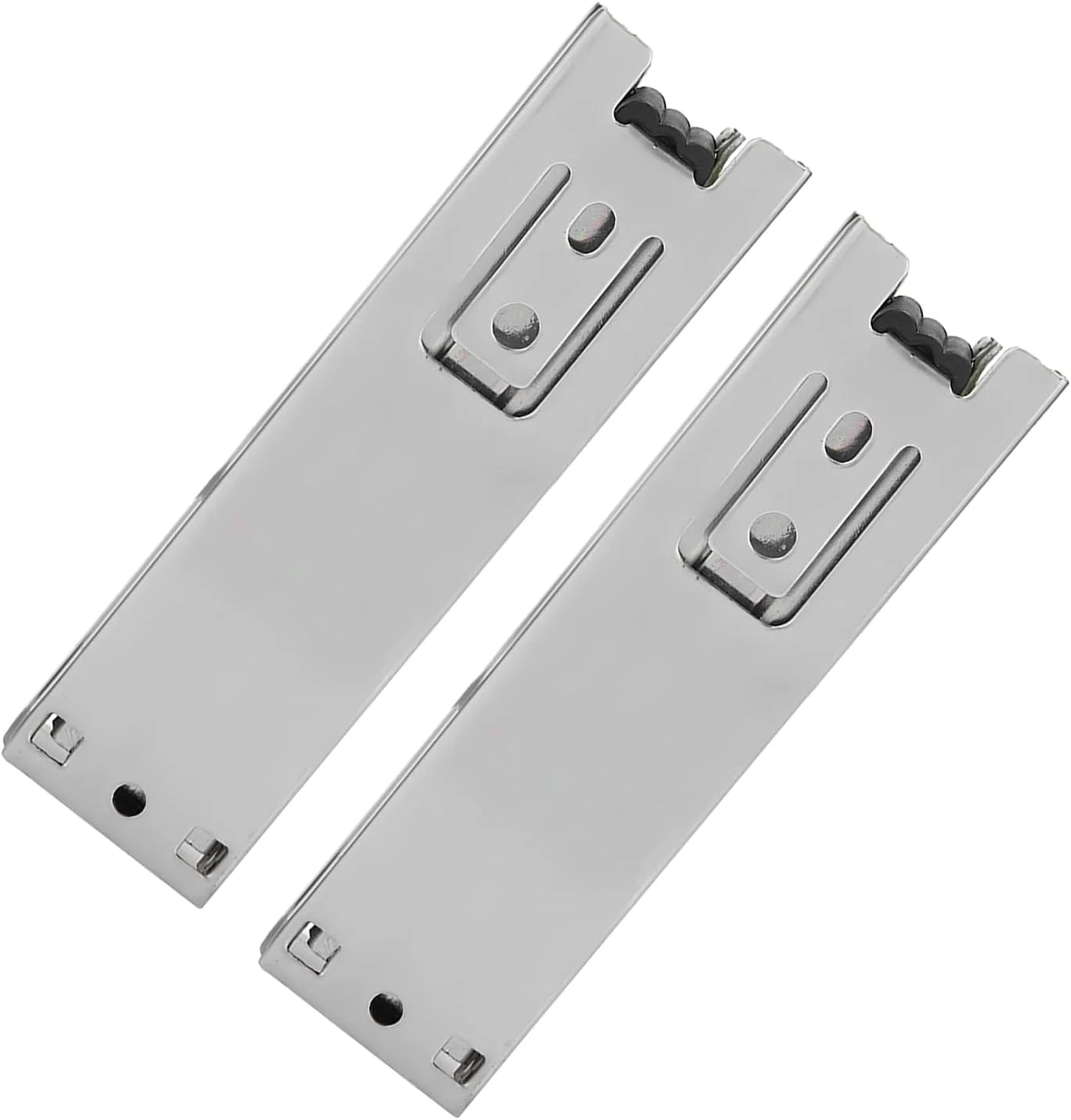 دو عدد ریل کشویی 5 اینچی بلبرینگ دار با باز شدن کامل و آرام بند برای کابینت آشپزخانه، کمد لباس، کشو با ساختار فولادی و روکش روی