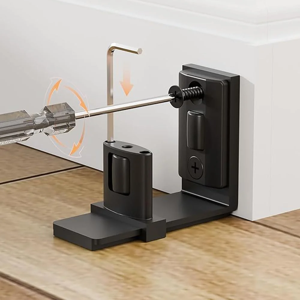 راهنمای غلتکی قابل تنظیم درب کشویی، راهنمای پایین درب، راهنمای پایین درب انبار کشویی، طراحی کف تخت U شکل قابل تنظیم، روان و بی صدا، نصب آسان، نصب روی دیوار (مشکی) راهنمای غلتکی قابل تنظیم درب کشویی، راهنمای پایین درب، راهنمای پایین درب انبار کشویی، طراحی کف تخت U شکل قابل تنظیم، روان و بی صدا، نصب آسان، نصب روی دیوار (مشکی)