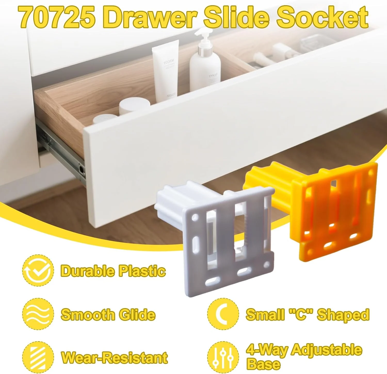 مجموعه سوکت ریل کشو 70725 - سخت افزار کابینت جایگزین کانال براکت ریلی شکل C کوچک با پیچ های نصب برای لوازم جانبی ریل کشو RV Camper مجموعه سوکت ریل کشو 70725 - سخت افزار کابینت جایگزین کانال براکت ریلی شکل C کوچک با پیچ های نصب برای لوازم جانبی ریل کشو RV Camper