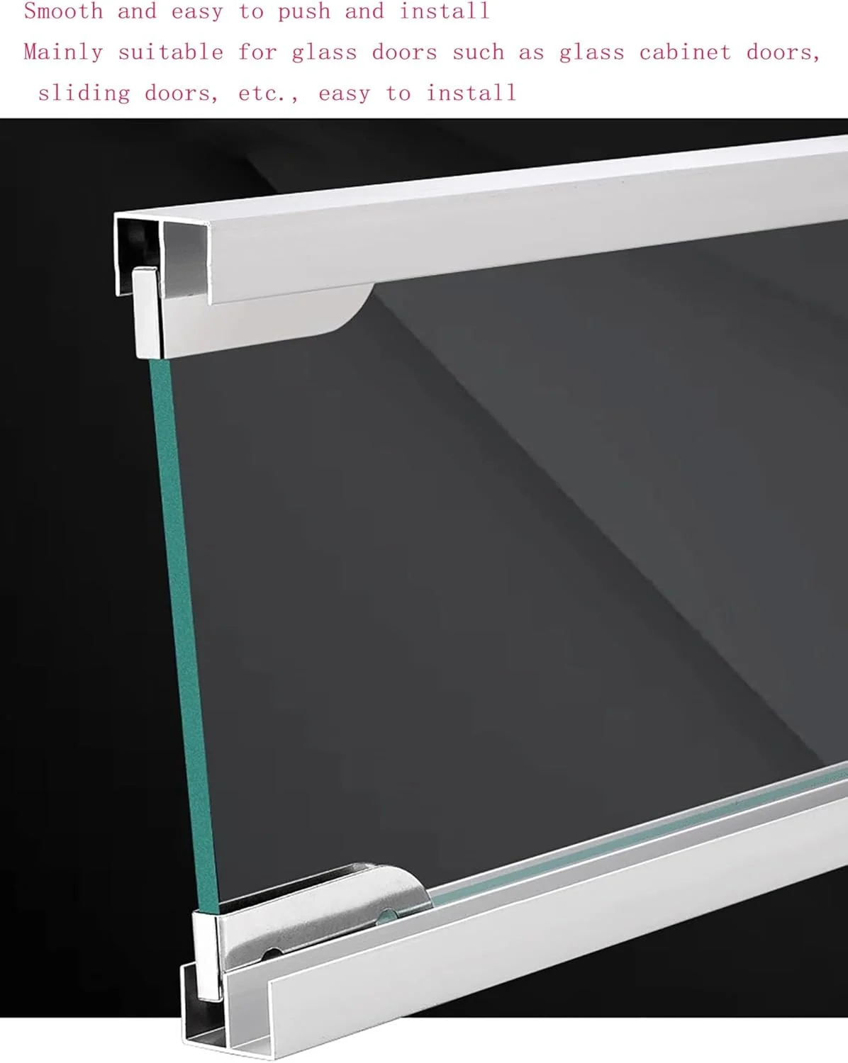 لوازم جانبی چرخ ریلی آلیاژ آلومینیوم، درب کشویی شیشه ای ضخیم 5 میلی متری، ریل دوبل کابینت ویترینی، مناسب برای کابینت های ویترینی، کمد لباس (90x2x1.4x1cm) لوازم جانبی چرخ ریلی آلیاژ آلومینیوم، درب کشویی شیشه ای ضخیم 5 میلی متری، ریل دوبل کابینت ویترینی، مناسب برای کابینت های ویترینی، کمد لباس (90x2x1.4x1cm)